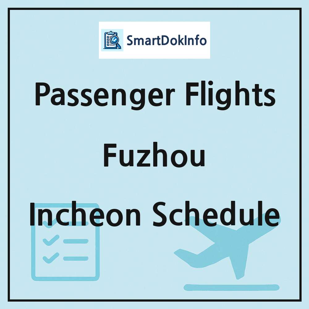 Fuzhou Flight Schedule Overview