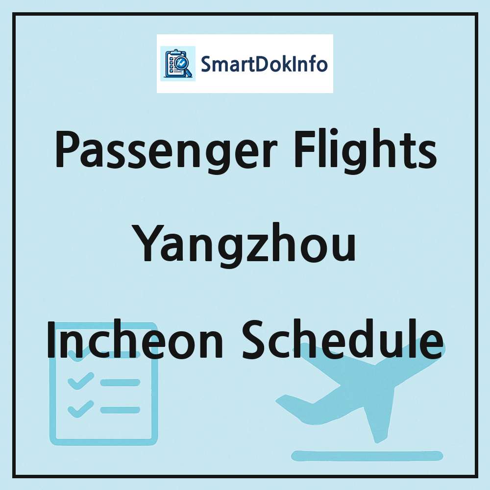 Yangzhou Flight Schedule Overview
