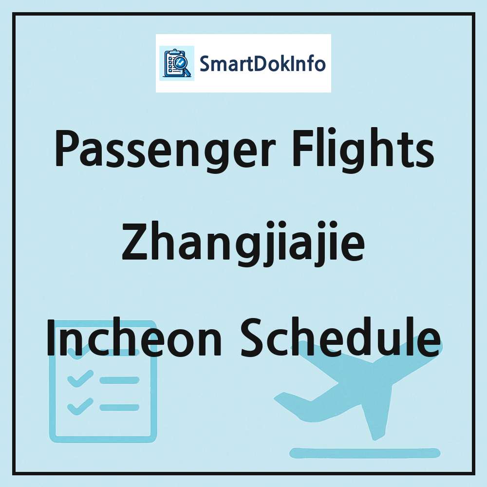 Zhangjiajie Flight Schedule Overview
