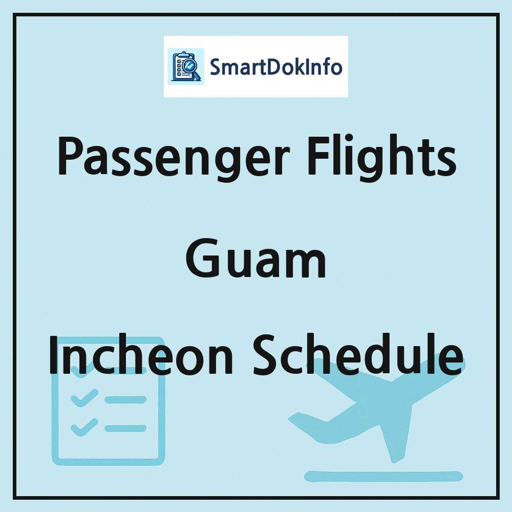 Guam Flight Schedule Overview