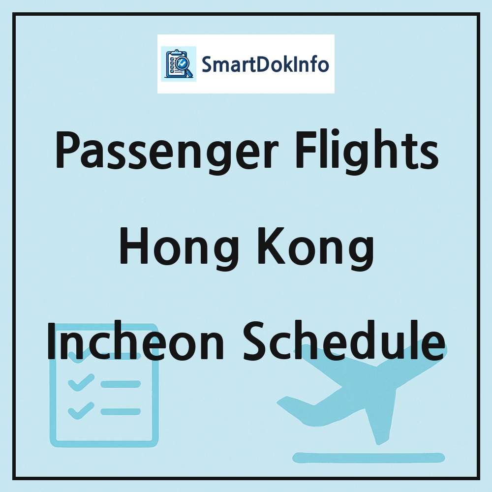 Hong Kong Flight Schedule Overview