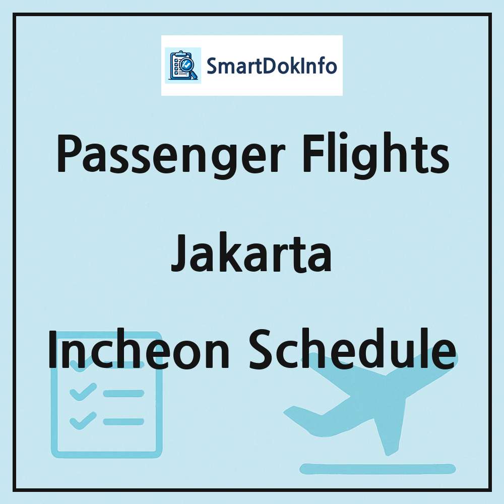 Jakarta Flight Schedule Overview