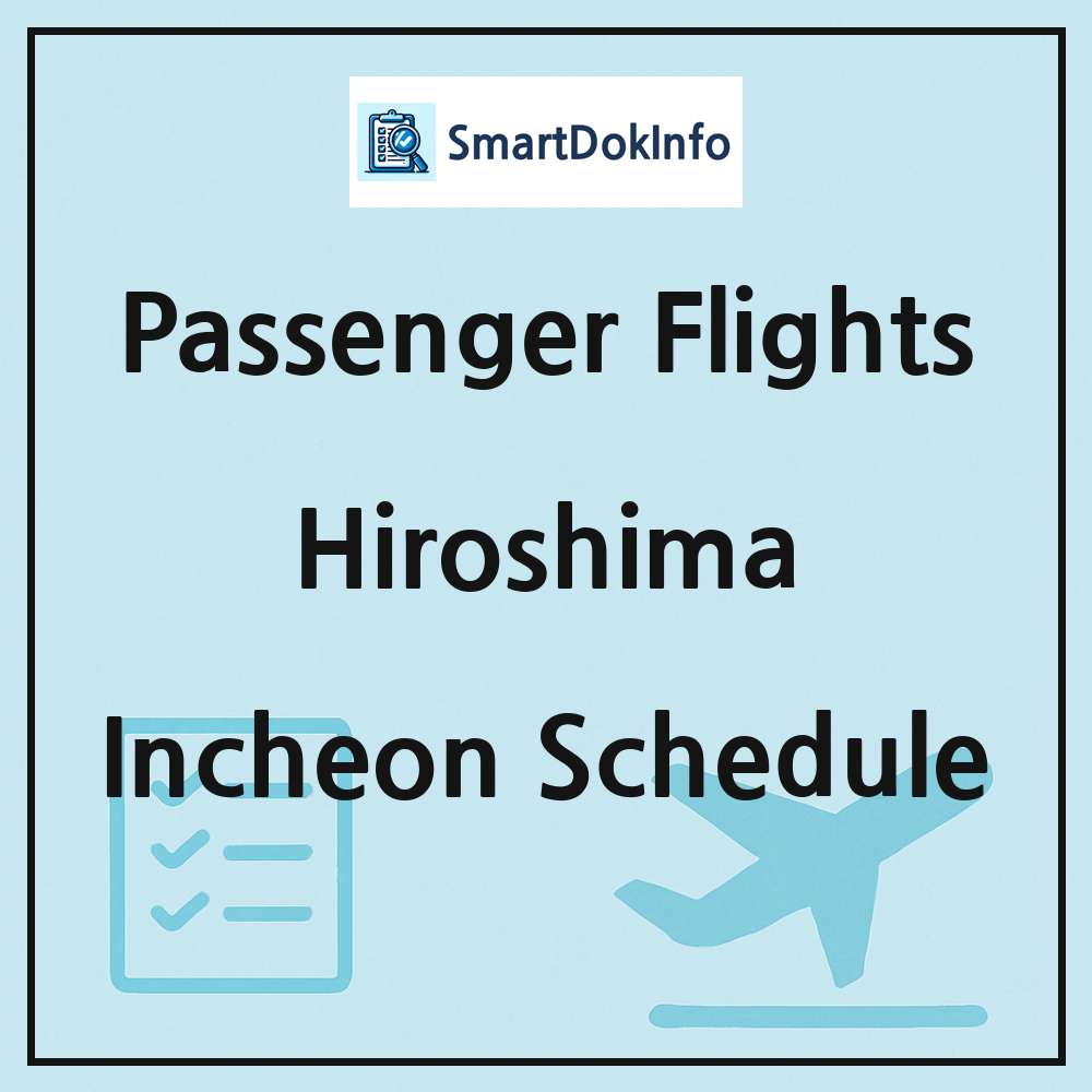 Hiroshima Flight Schedule Overview