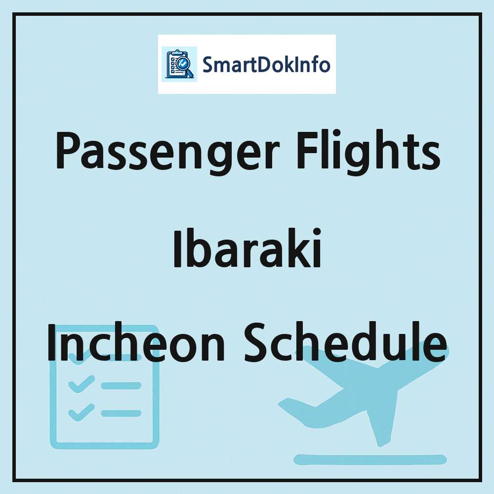 Ibaraki Flight Schedule Overview