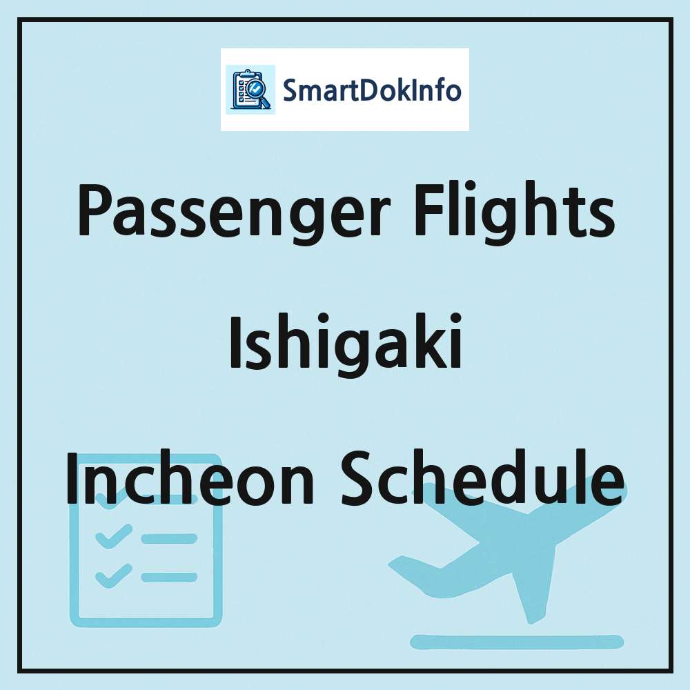 Ishigaki Flight Schedule Overview
