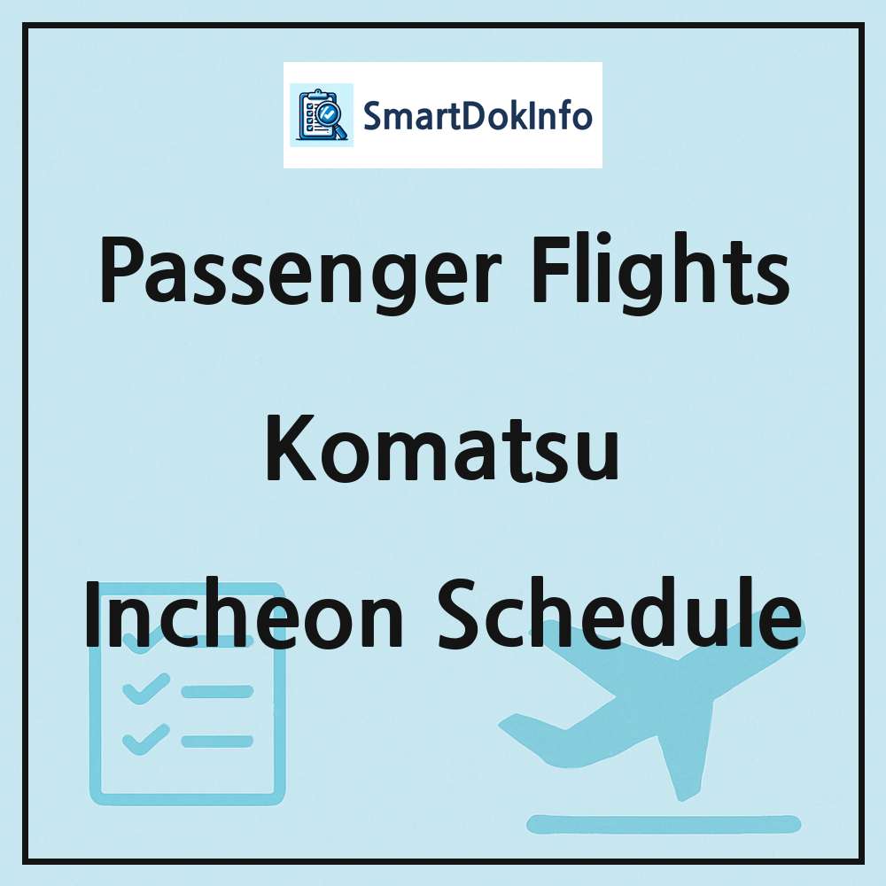 Komatsu Flight Schedule Overview