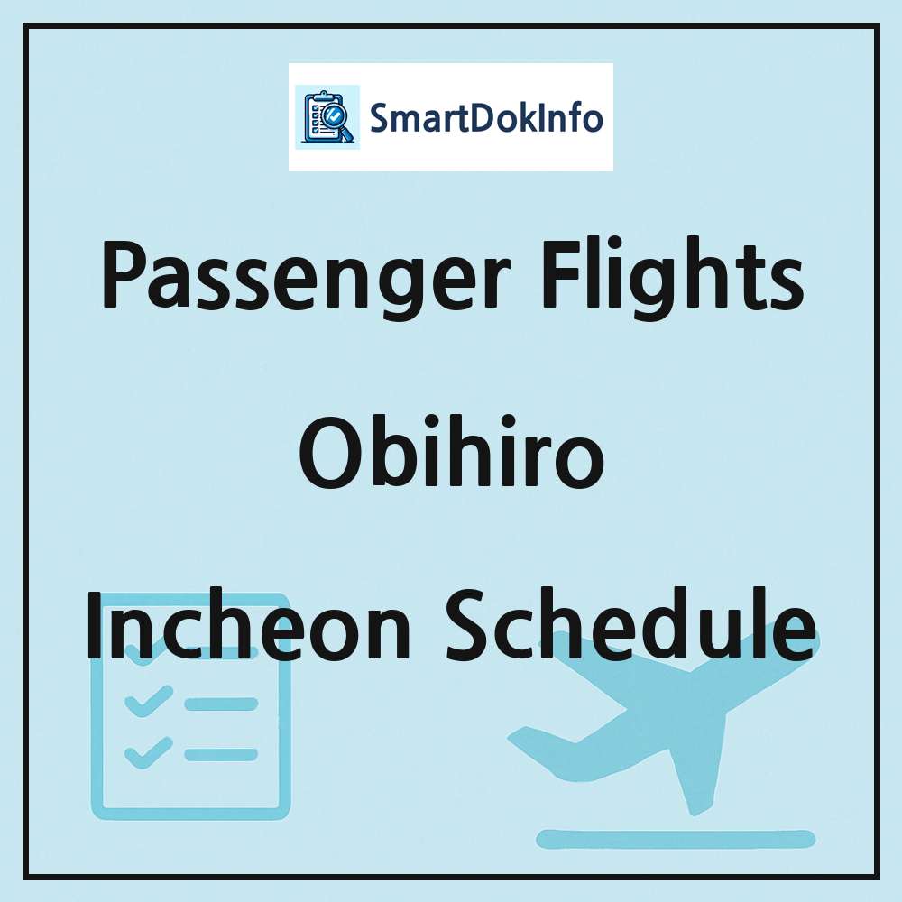 Obihiro Flight Schedule Overview