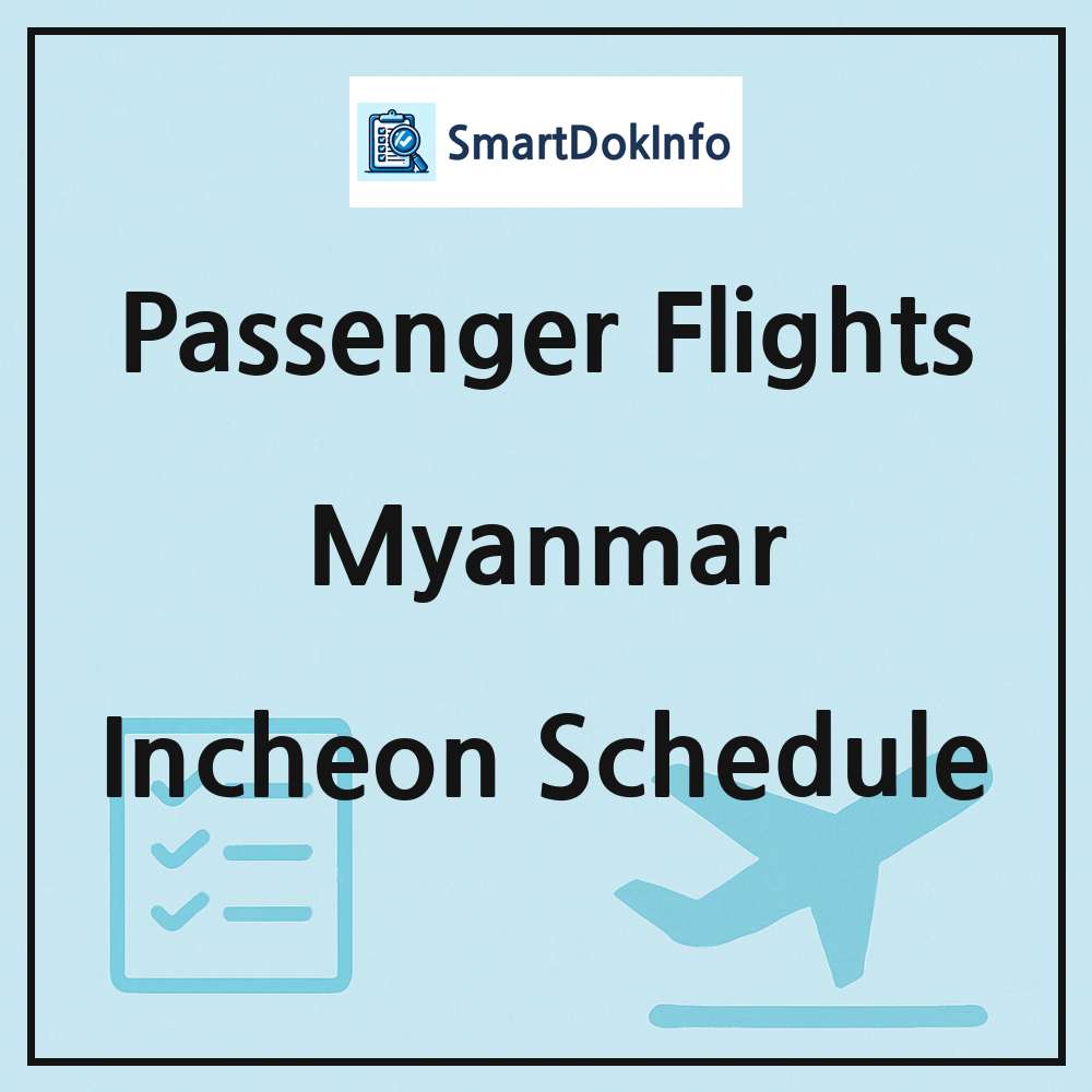 Myanmar Flight Schedule Overview