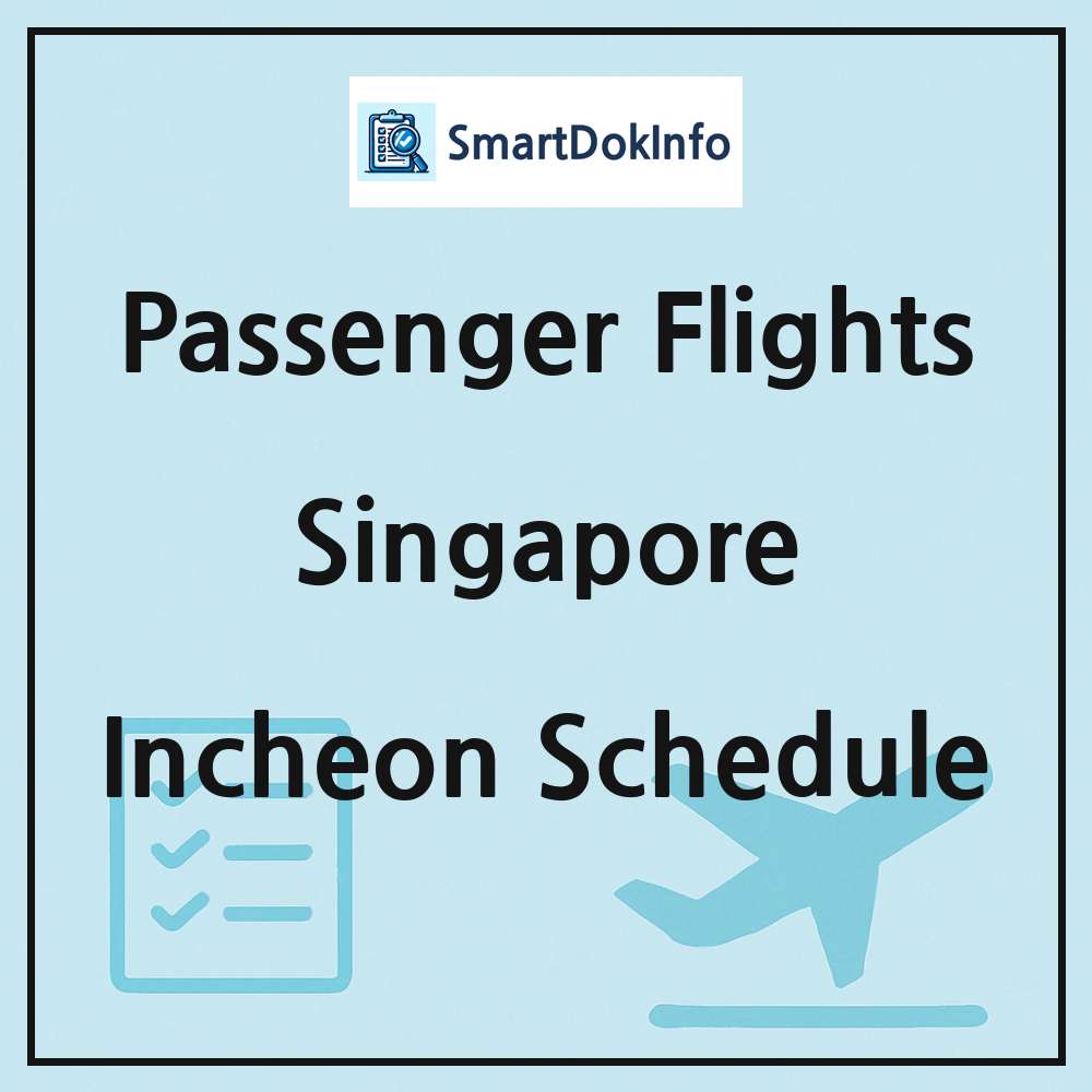 Singapore Flight Schedule Overview