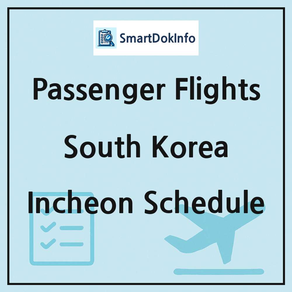 South Korea Flight Schedule Overview