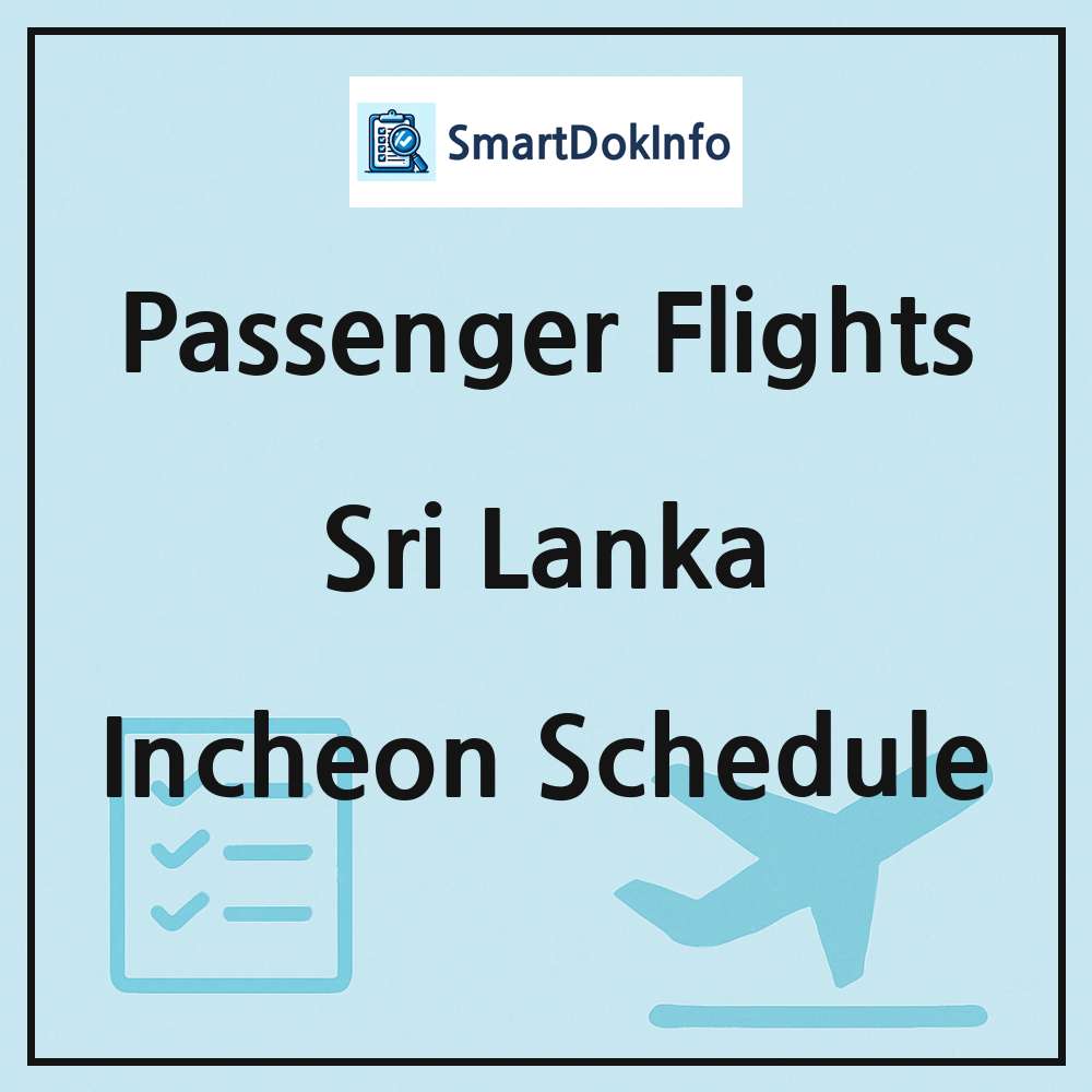 Sri Lanka Flight Schedule Overview