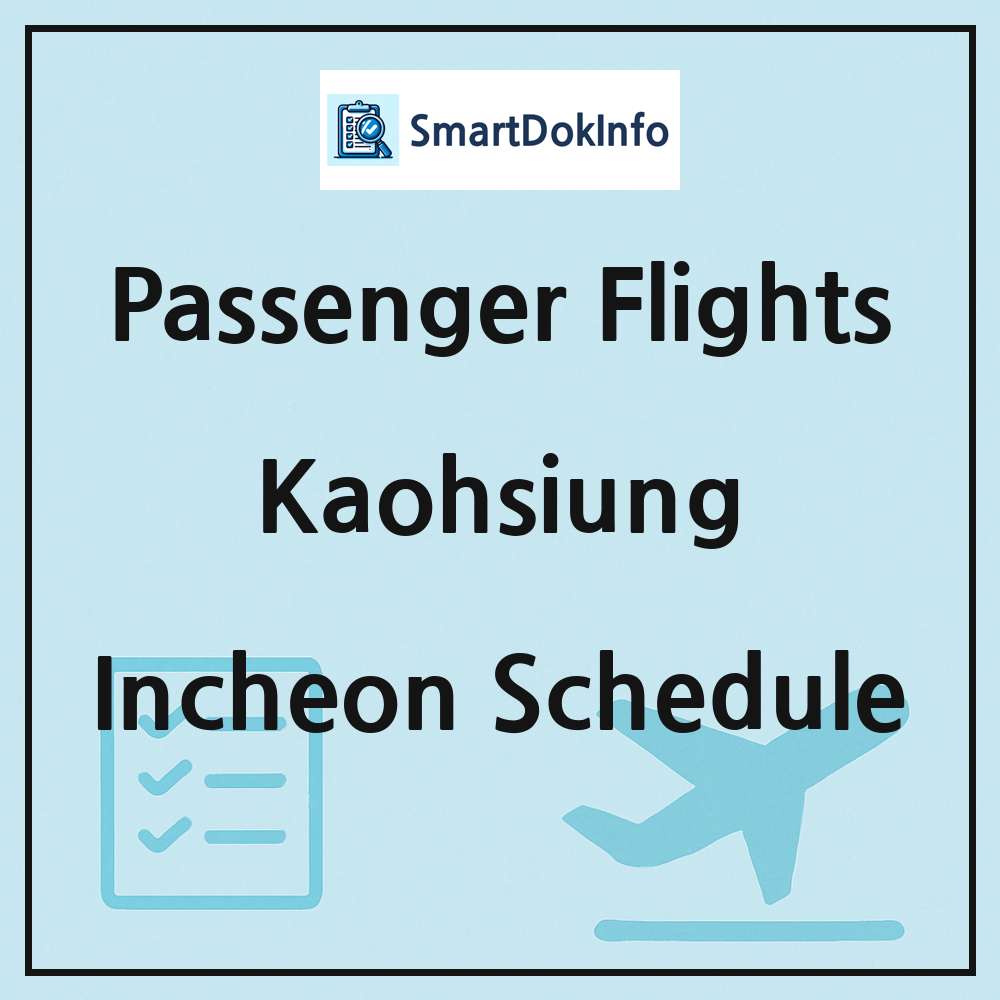 Kaohsiung Flight Schedule Overview