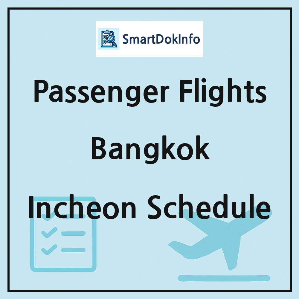 Bangkok Flight Schedule Overview