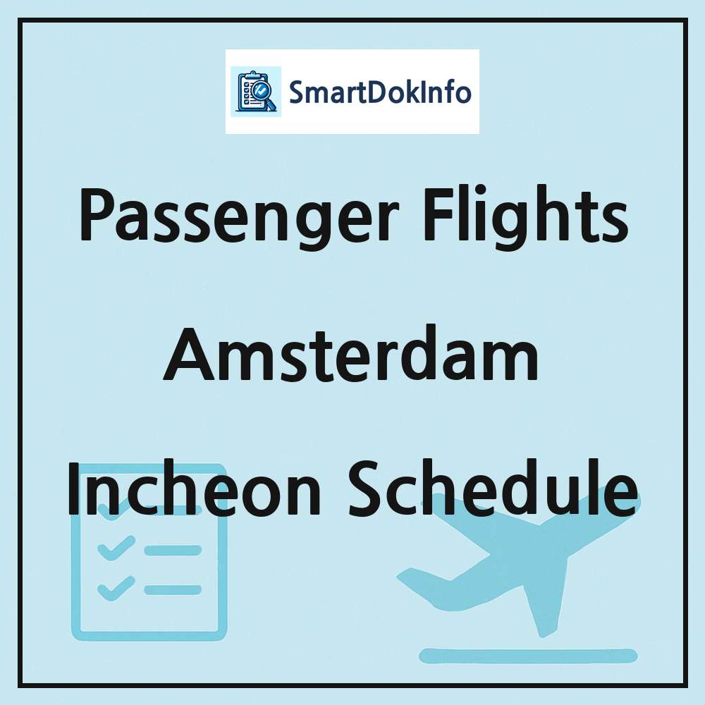 Amsterdam Flight Schedule Overview
