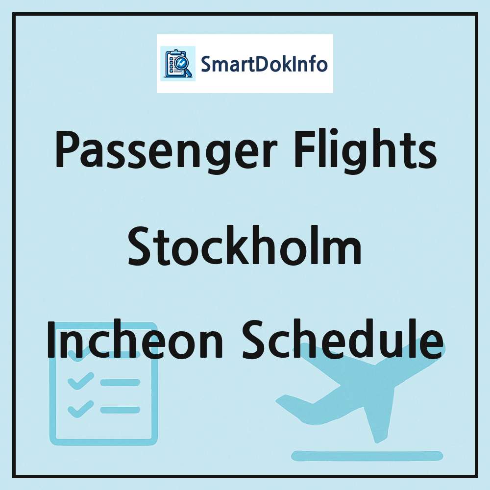 Stockholm Flight Schedule Overview