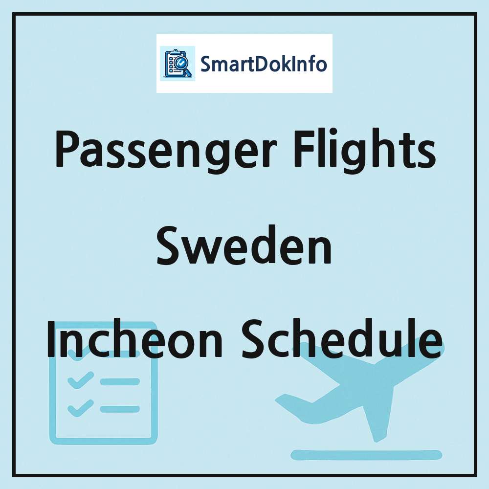 Sweden Flight Schedule Overview