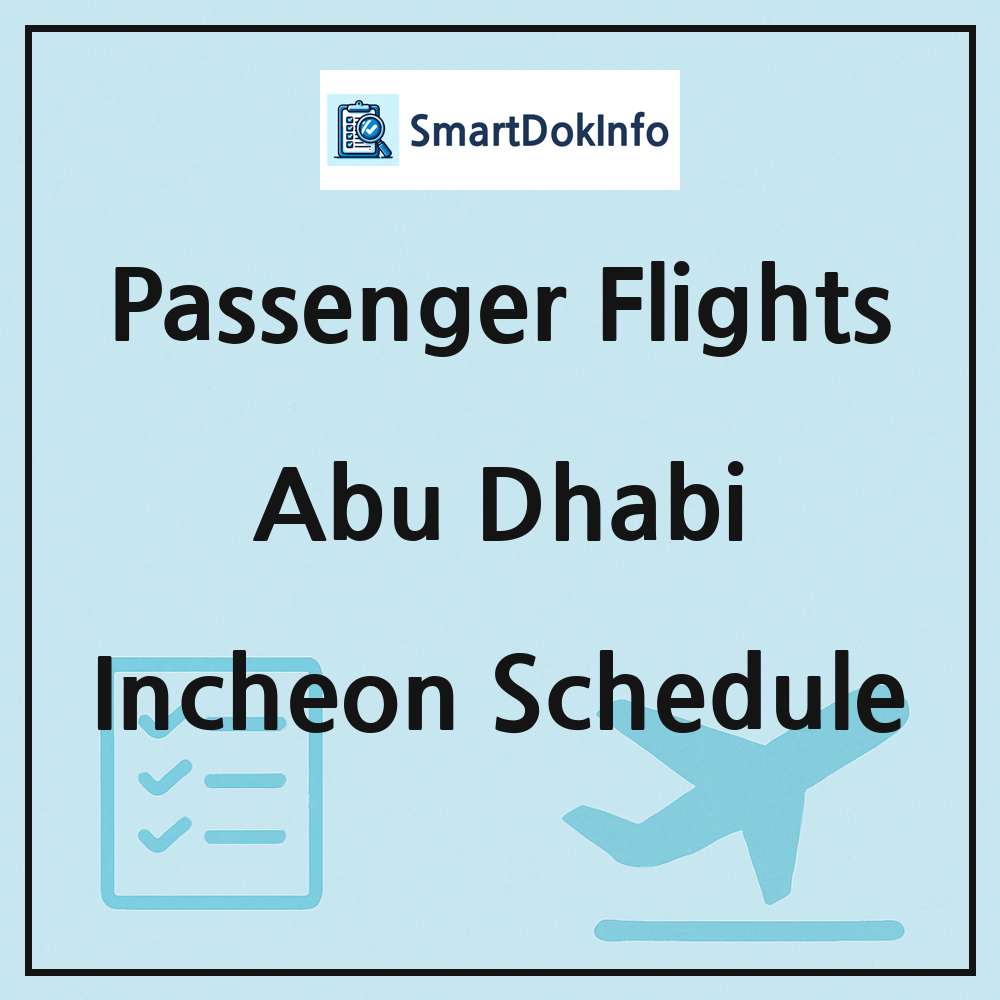 Abu Dhabi Flight Schedule Overview