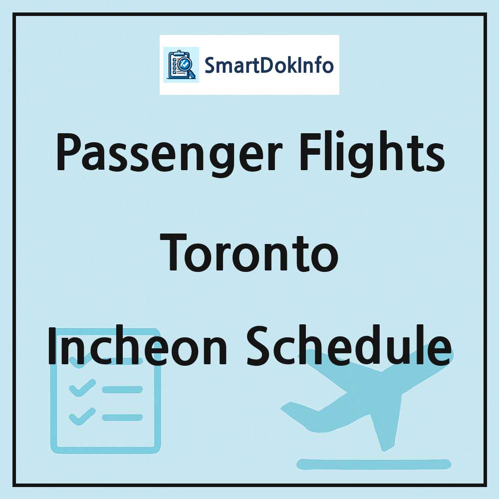 Toronto Flight Schedule Overview