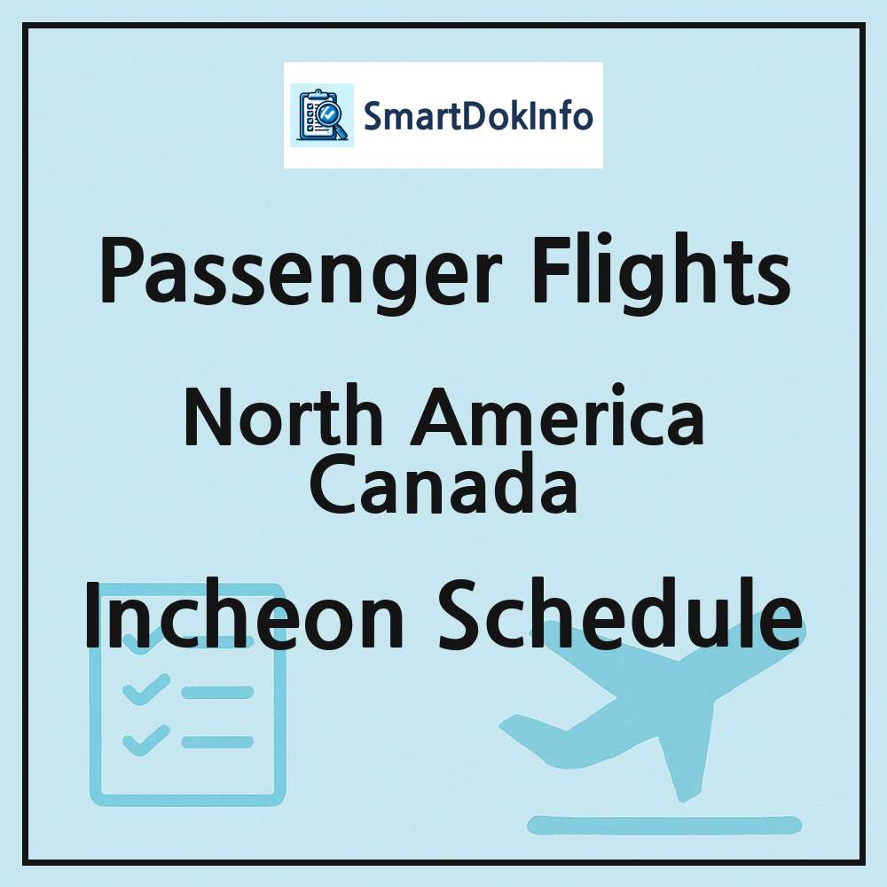 North America Canada Flight Schedule Overview