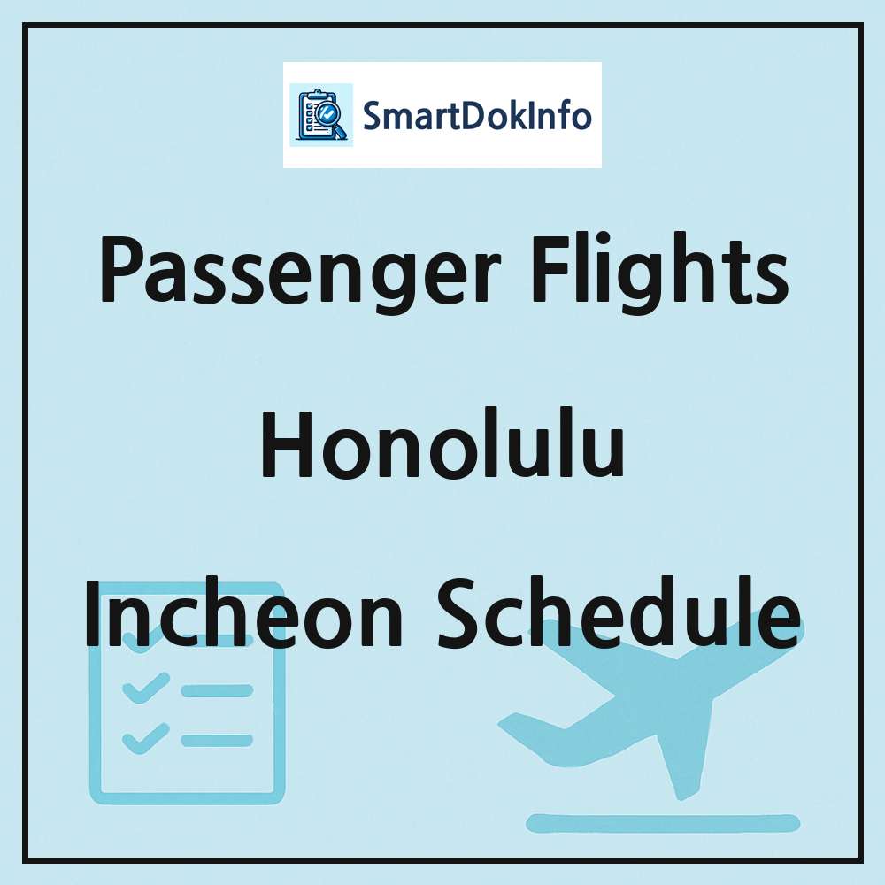 Honolulu Flight Schedule Overview