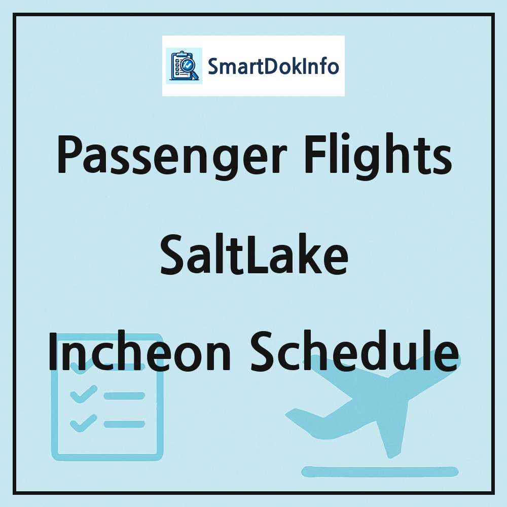 SaltLake Flight Schedule Overview