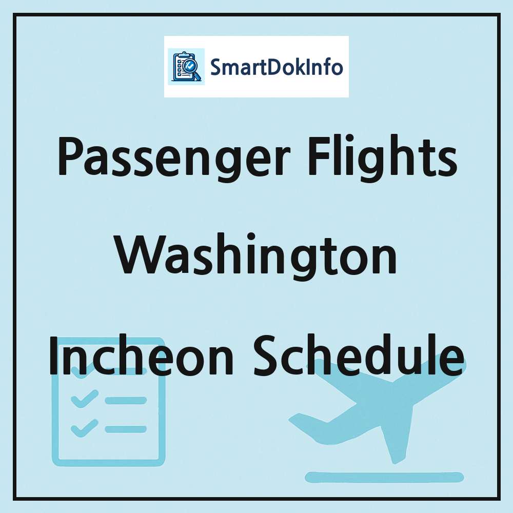 Washington Flight Schedule Overview