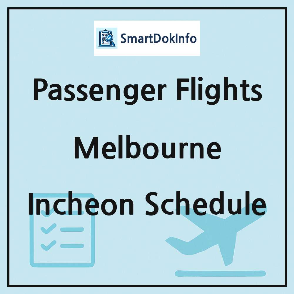 Melbourne Flight Schedule Overview