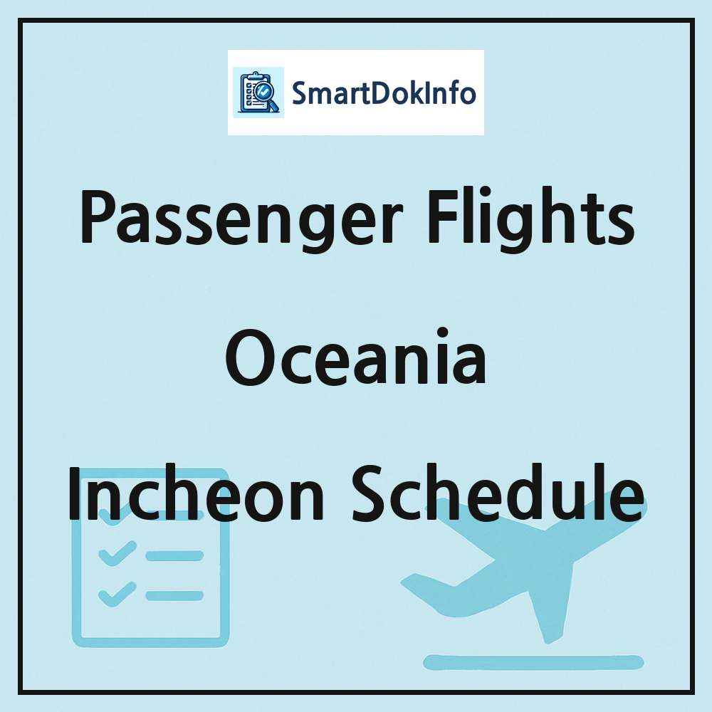 Oceania Flight Schedule Overview